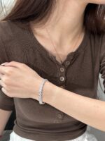 8.89CTW Emerald  Cut Lab Grown Diamond Bracelet in 18K White Gold