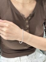 5.16CTW Full Circle Lab Grown Diamond Bracelet In 18K White Gold