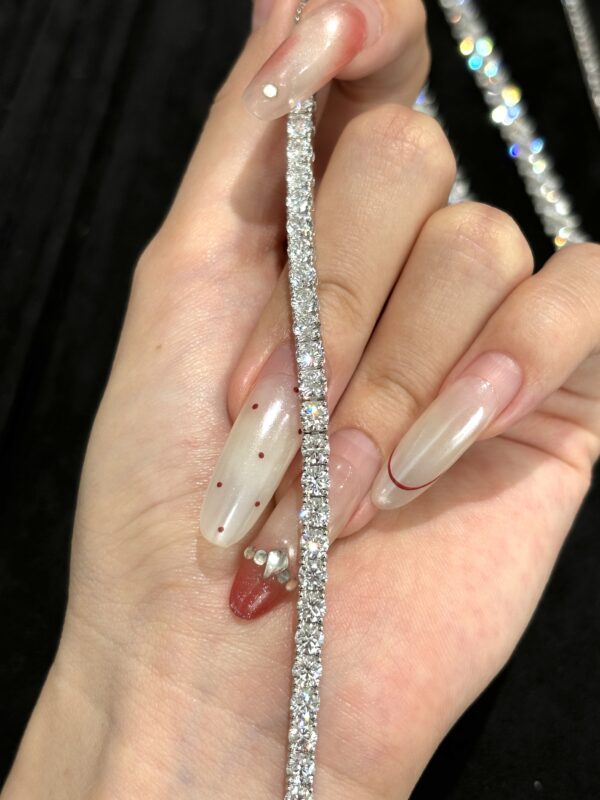 5.21CTW Round Brilliant Lab Grown Diamond Tennis Bracelet Four Prong in 18K White Gold