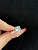 2ct. t.w. Lab Grown Diamond Solitaire Engagement Ring in 18k White Gold Four Prong