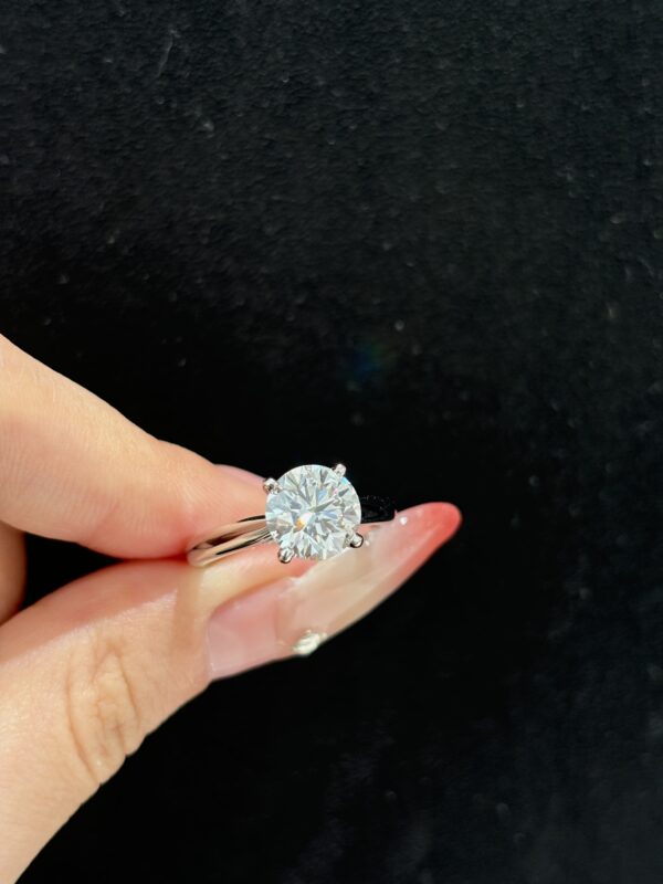 2ct. t.w. Lab Grown Diamond Solitaire Engagement Ring in 18k White Gold Four Prong