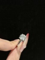 2ct. t.w. Lab Grown Diamond Solitaire Engagement Ring in 18k White Gold Four Prong