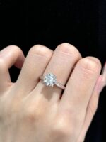 2ct. t.w. Lab Grown Diamond Solitaire Engagement Ring in 18k White Gold Four Prong