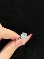 2ct. t.w. Lab Grown Diamond Solitaire Engagement Ring in 18k White Gold Six Prong
