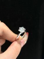2ct. t.w. Lab Grown Diamond Solitaire Engagement Ring in 18k White Gold Six Prong