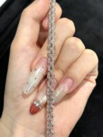 6.76CTW Marquise Cut Lab Grown Diamond Bracelet in 18K White Gold