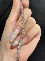 10.92CTW Full Circle Lab Grown Diamond Bracelet in 18K White Gold