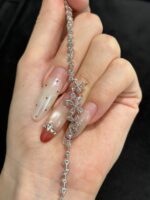 5.55CTW Pear Cut Lab Grown Diamond Bracelet in 18K White Gold