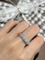3.0ctw Pave-set Starry Ring, 18K White Gold