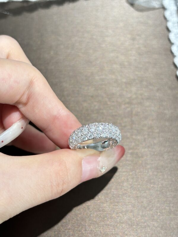 3.0ctw Pave-set Starry Ring, 18K White Gold