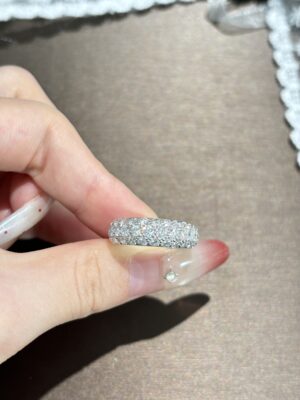 3.0ctw Pave-set Starry Ring, 18K White Gold