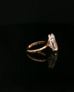 18k Yellow Gold 7.02CTW Oval Cut Lab Grown Diamond Engagement Ring