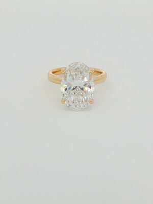 18k Yellow Gold 8.09CTW Oval Cut Lab Grown Diamond Engagement Ring Add to wishlist