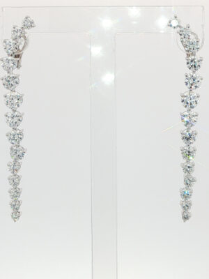 Round Brilliant Cut Gradient Earrings