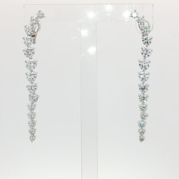 Round Brilliant Cut Gradient Earrings