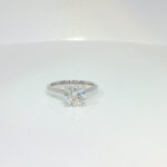 2ct. t.w. Lab Grown Diamond Solitaire Engagement Ring in 18k White Gold Four Prong