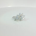 4.5ctw Marquise & Pear Cut Ring, 18K White Gold