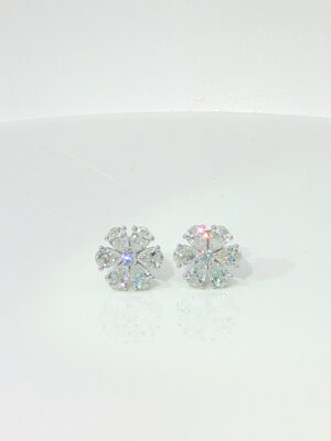Forget-Me-Not Lab Grown Diamond Earrings Pear Shape And Marquise Cut