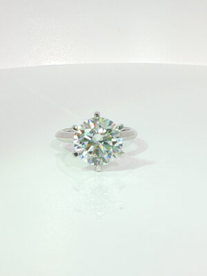 5ct. t.w. Lab Grown Diamond Solitaire Engagement Ring in 18k White Gold Six Prong