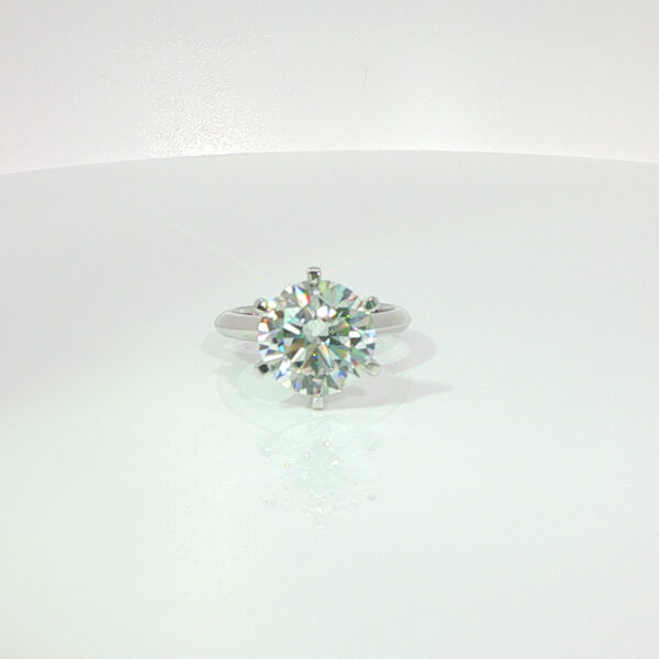 5ct. t.w. Lab Grown Diamond Solitaire Engagement Ring in 18k White Gold Six Prong