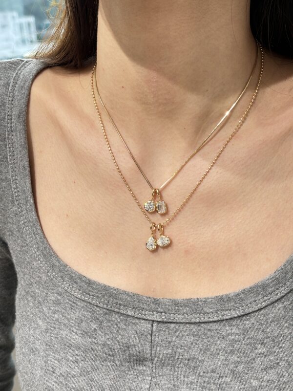 1CT Oval Cut Lab Grown Diamond Pendant in 18K Yellow Gold