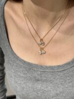 1ct Pear Shaped Lab Grown Diamond Solitaire Pendant, 18K Yellow Gold
