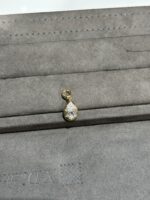 1ct Pear Shaped Lab Grown Diamond Solitaire Pendant, 18K Yellow Gold