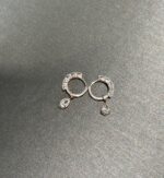 2CTW Pear Lab-Grown Diamond Hoop Earrings in 18K Gold