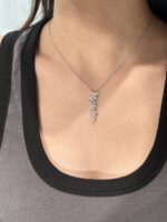 Victoria Necklace 18K White Gold Diamond Setting