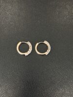 Round Lab-Grown Diamond Hoop Earrings in 18K Gold