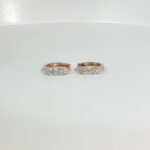 Round Lab-Grown Diamond Hoop Earrings in 18K Gold