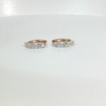 Round Lab-Grown Diamond Hoop Earrings in 18K Gold