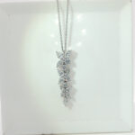 Victoria Necklace 18K White Gold Diamond Setting